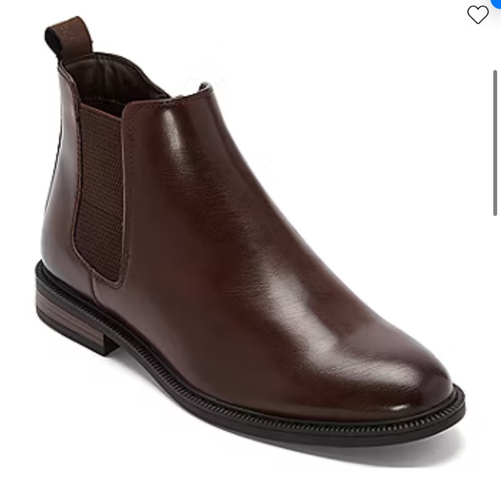 J. Ferrar Mens Blake Flat Heel Chelsea Boots